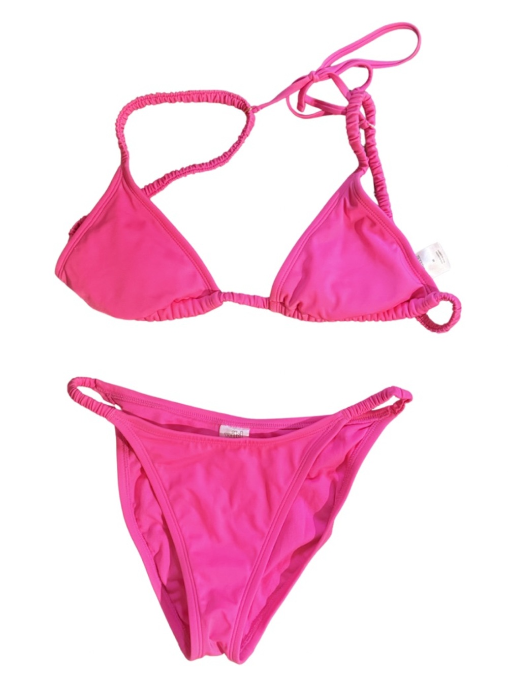 wild fable Hot Pink Triangle Bikini Set